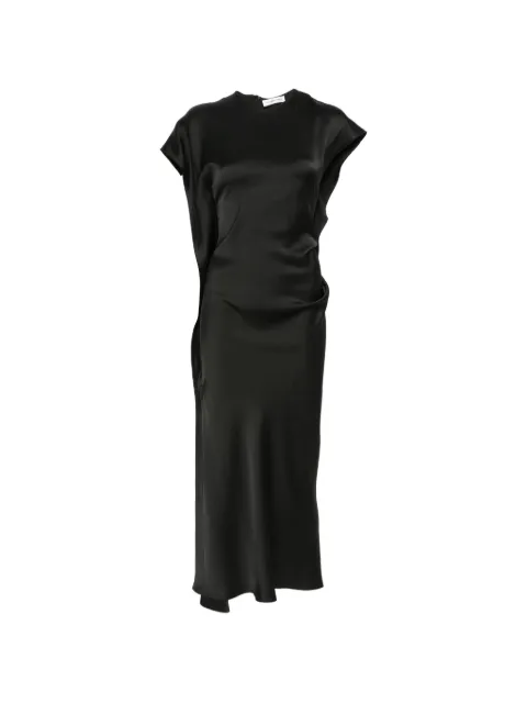 Victoria Beckham draped V-neck sleeveless midi dress