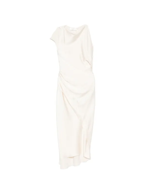 victoria beckham ivory dress Kyra Midi In | Neutrals pair:vianna-broderie-ribbed-tank-top-ivory