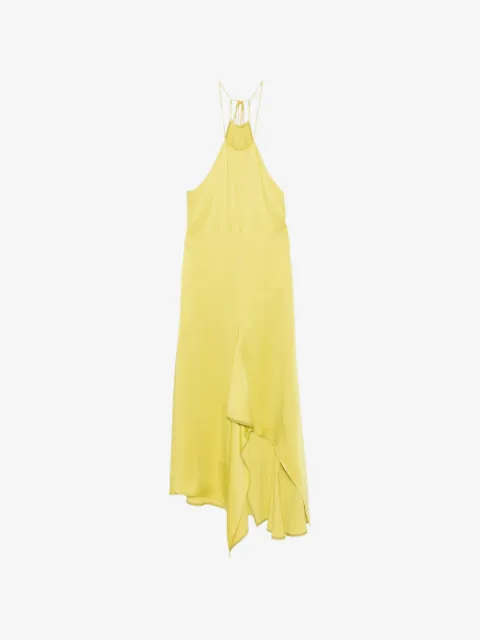Victoria Beckham vestido con dobladillo asimétrico