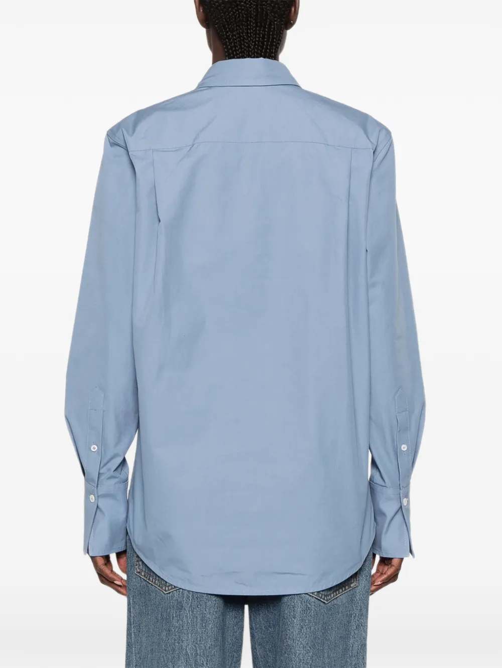 Victoria Beckham Overhemd met borstzak Blauw