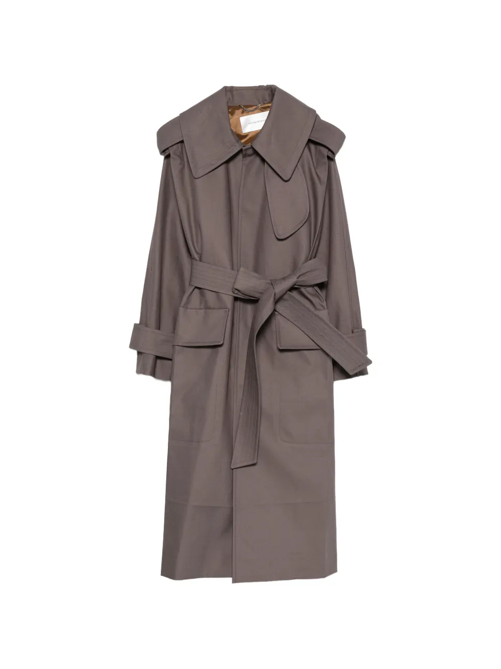 Victoria Beckham Philippa belted trench coat - Grigio
