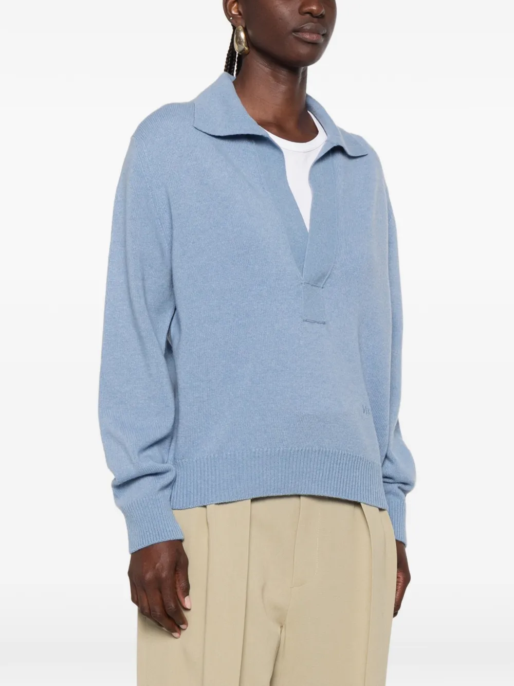 Victoria Beckham Trui met polokraag Blauw