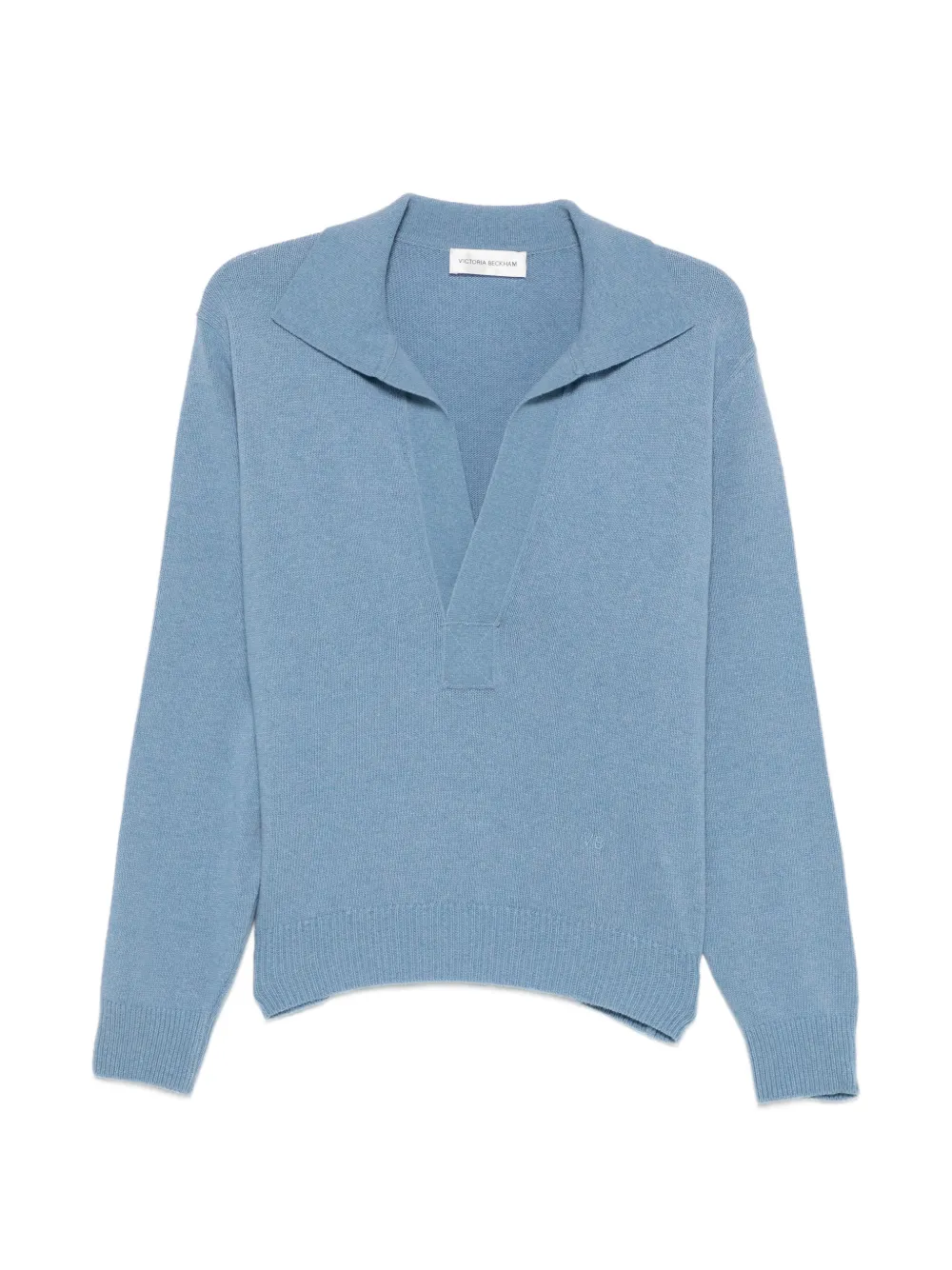 Victoria Beckham polo-collar sweater - Blau