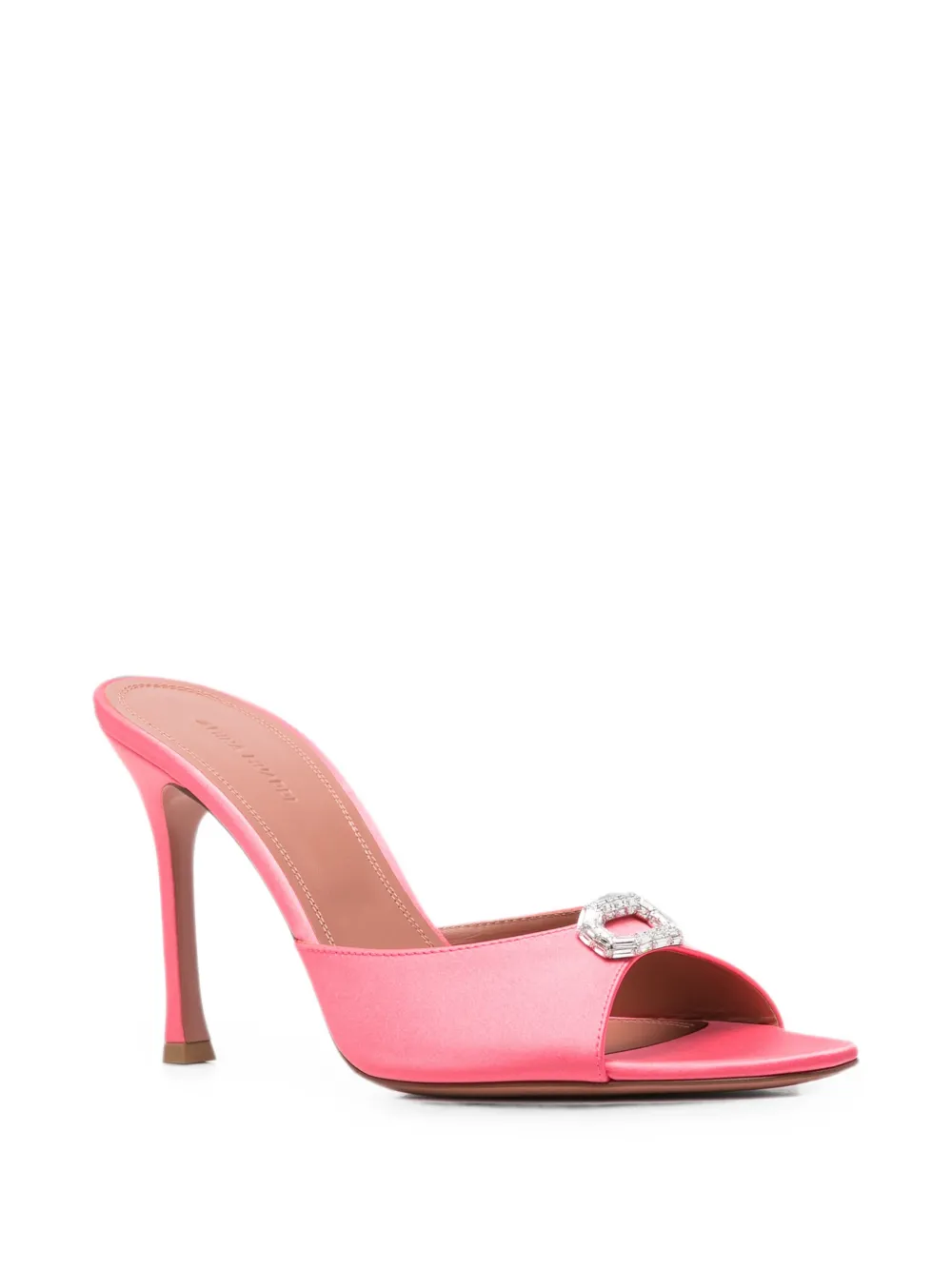 Amina Muaddi Mini Camelia heeled sandals Roze