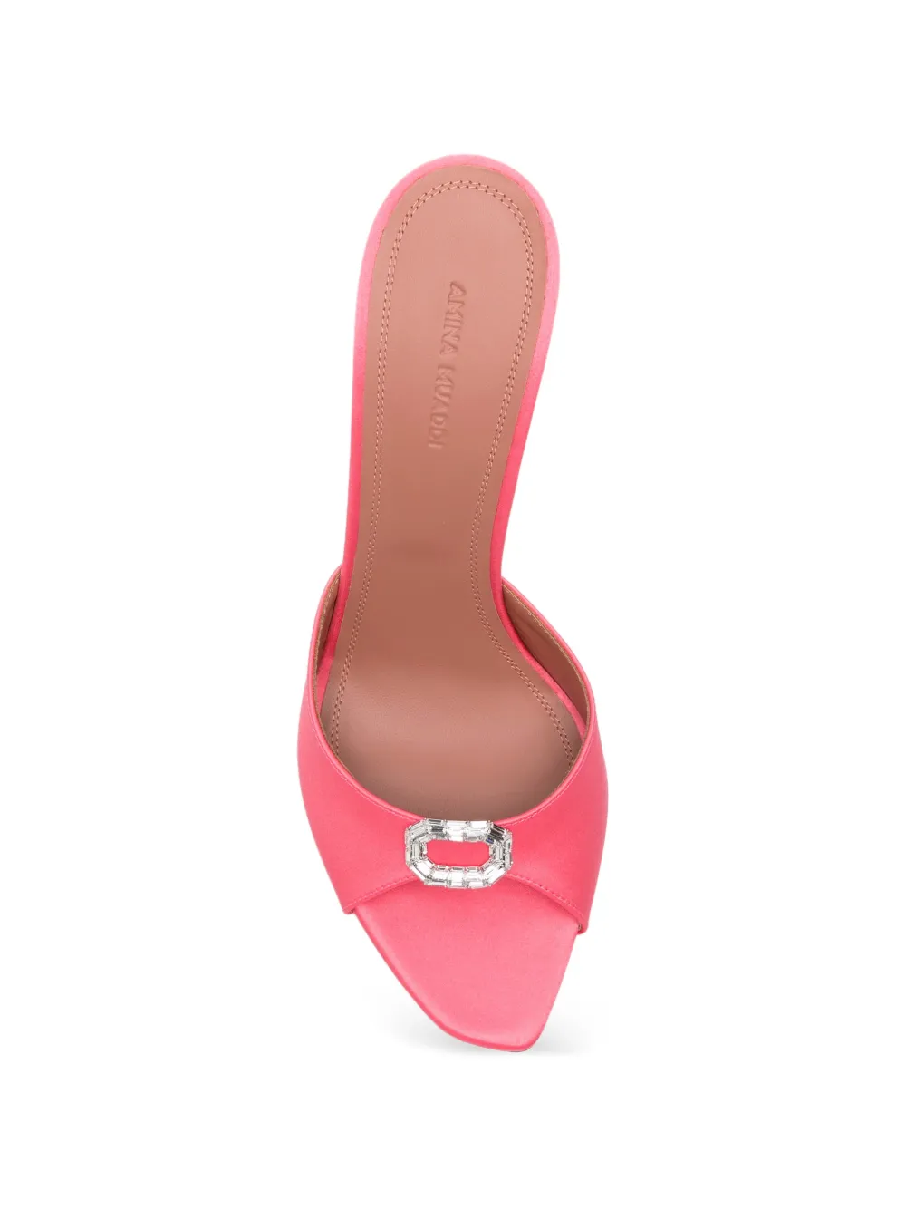 Amina Muaddi Mini Camelia heeled sandals Roze