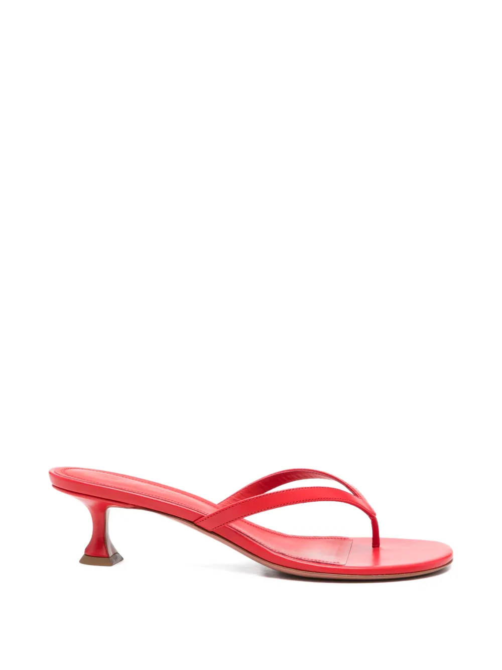 Amina Muaddi Juliette thong sandals Rood