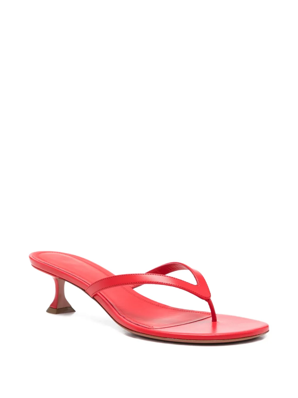 Amina Muaddi Juliette thong sandals Rood