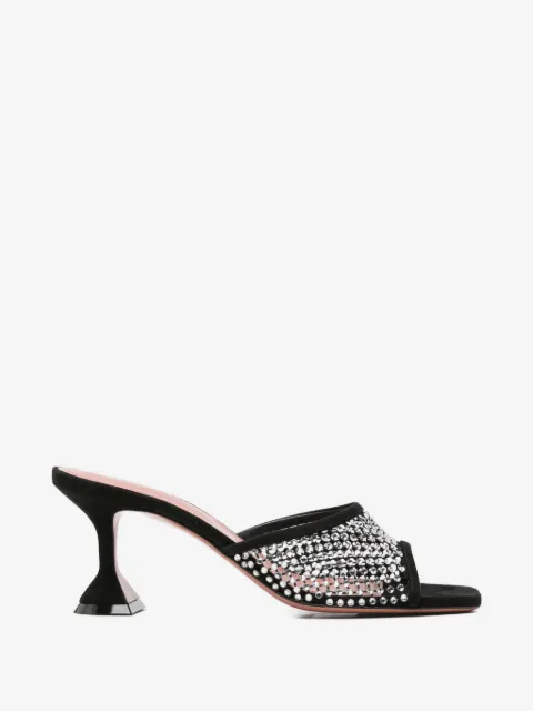 Amina Muaddi Lupita crystal-embellished mules