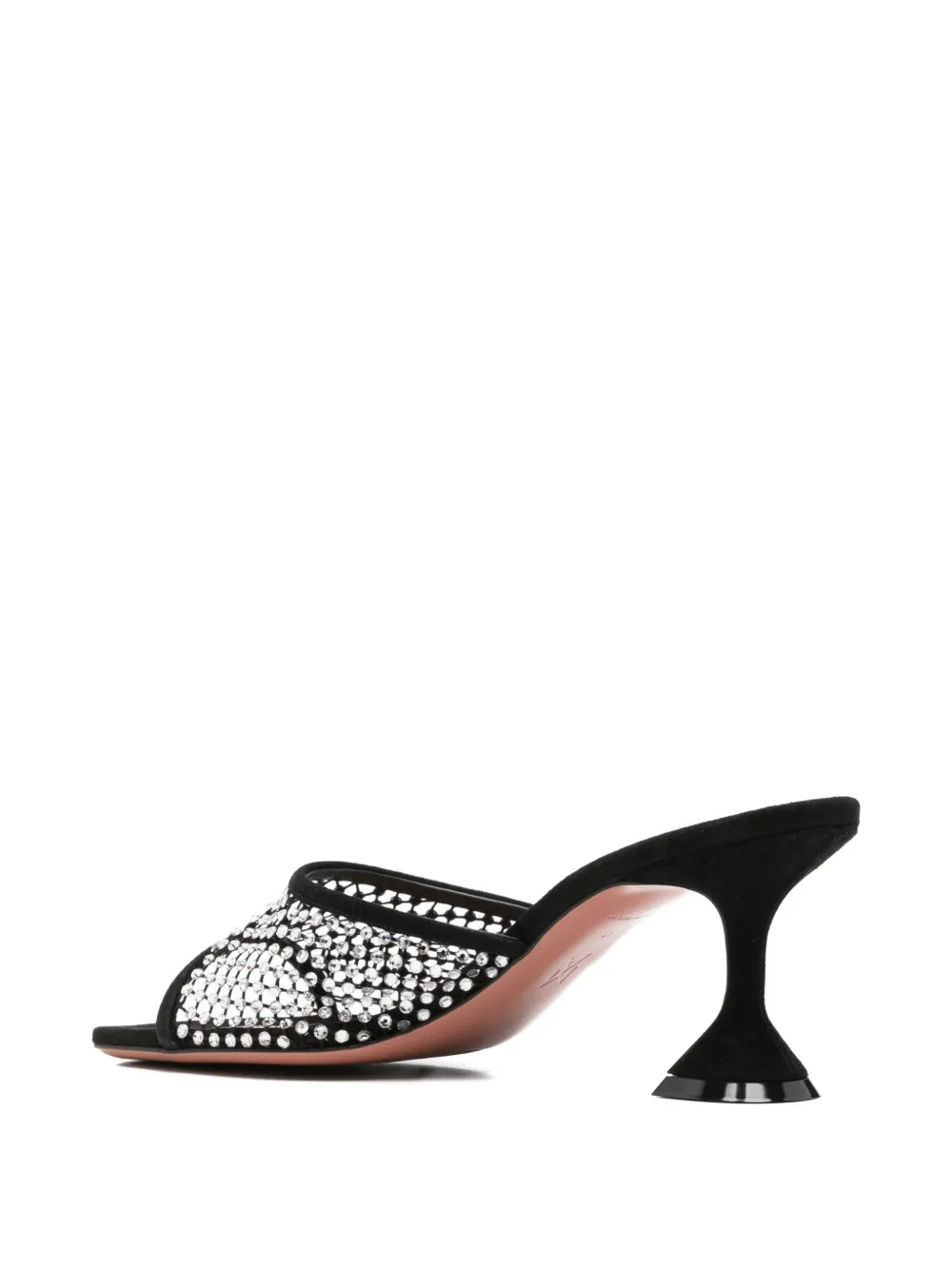 Amina Muaddi Lupita crystal-embellished mules Zwart