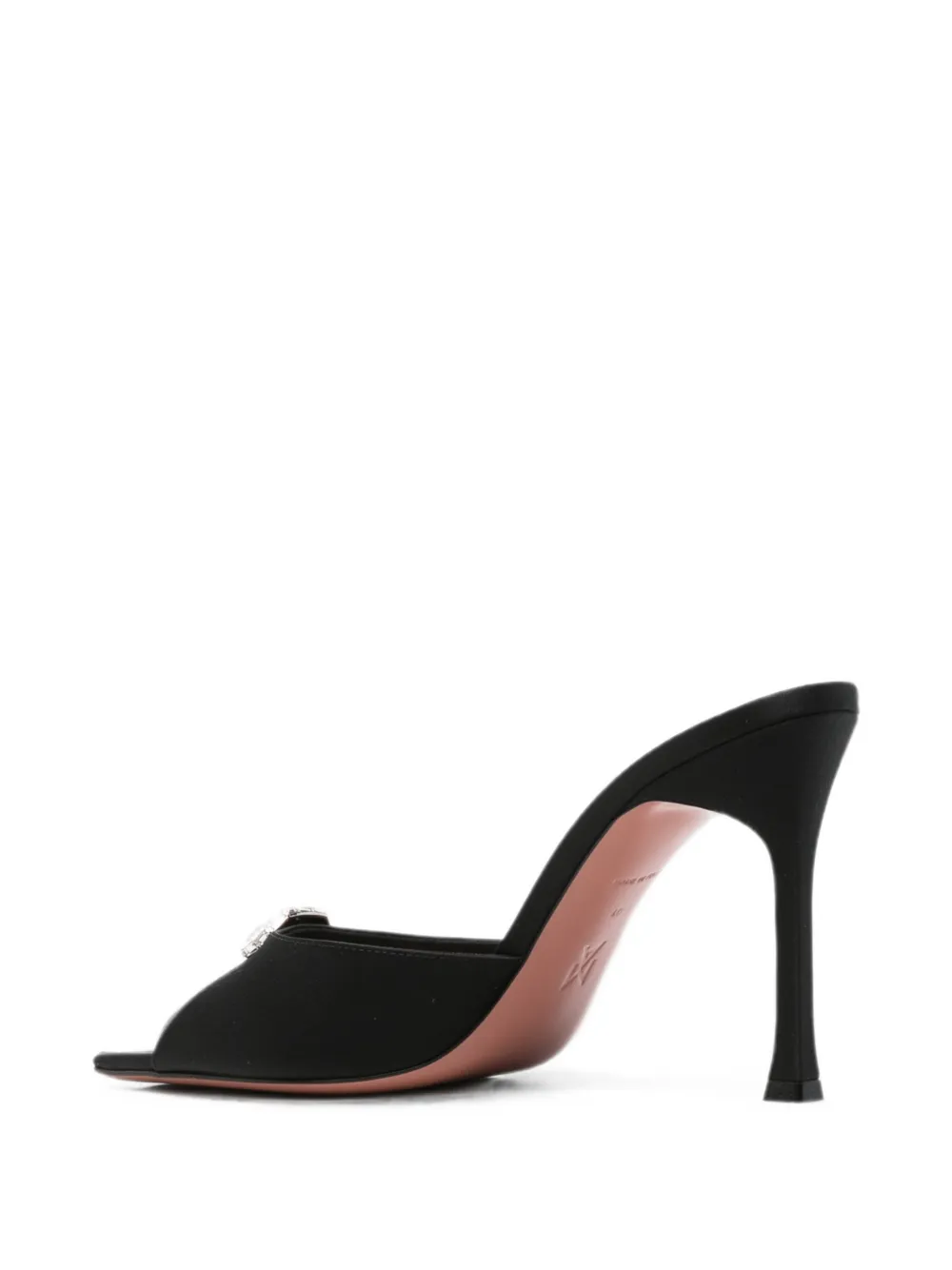Amina Muaddi Mini Camelia heeled sandals Zwart
