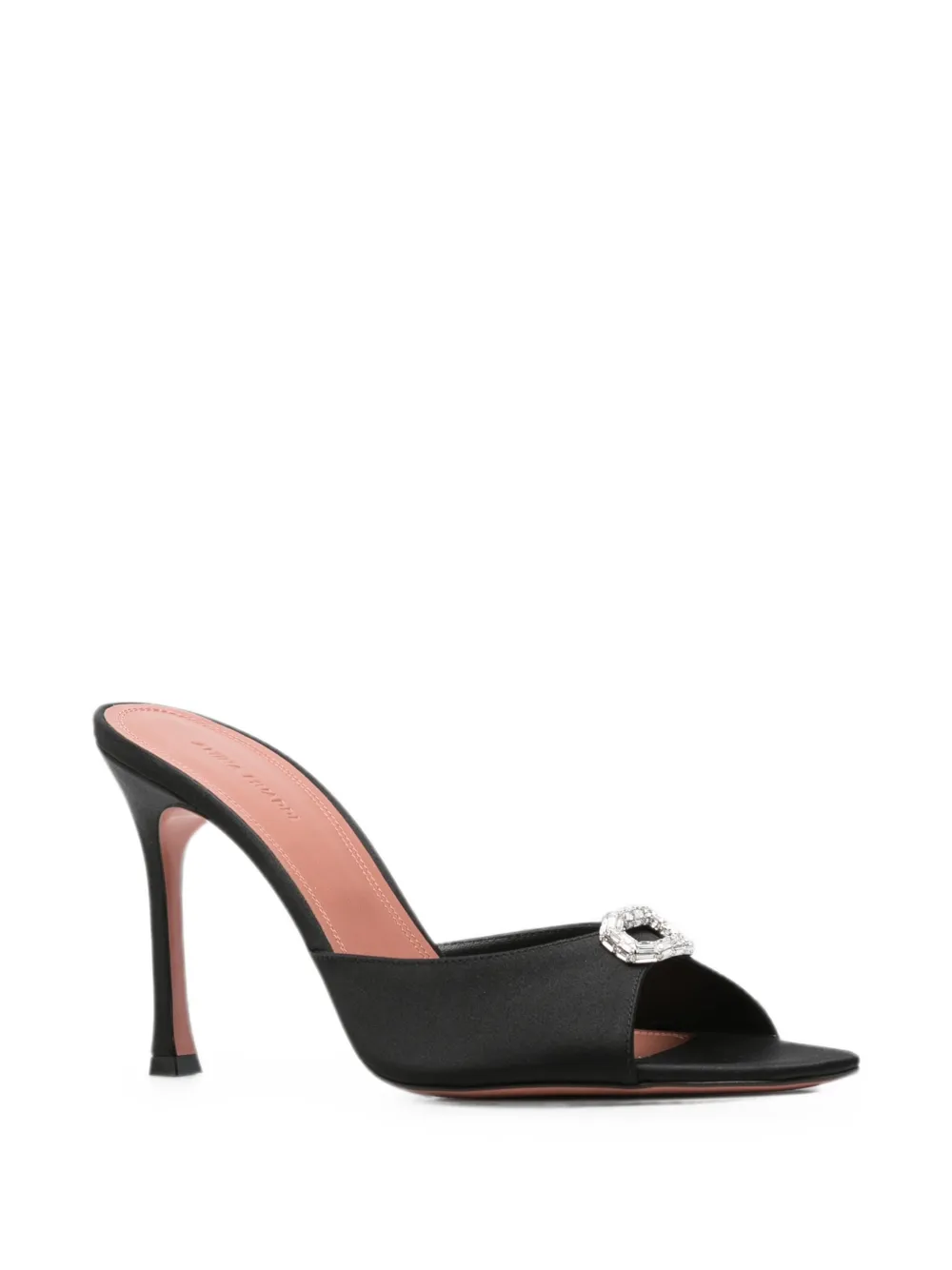 Amina Muaddi Mini Camelia heeled sandals Zwart