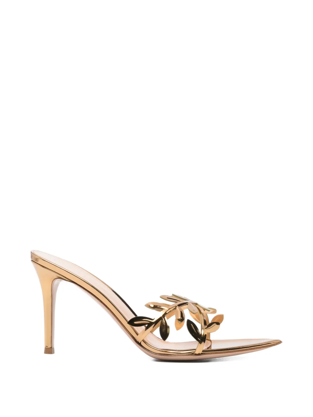 Gianvito Rossi leaf-strap sandals Goud
