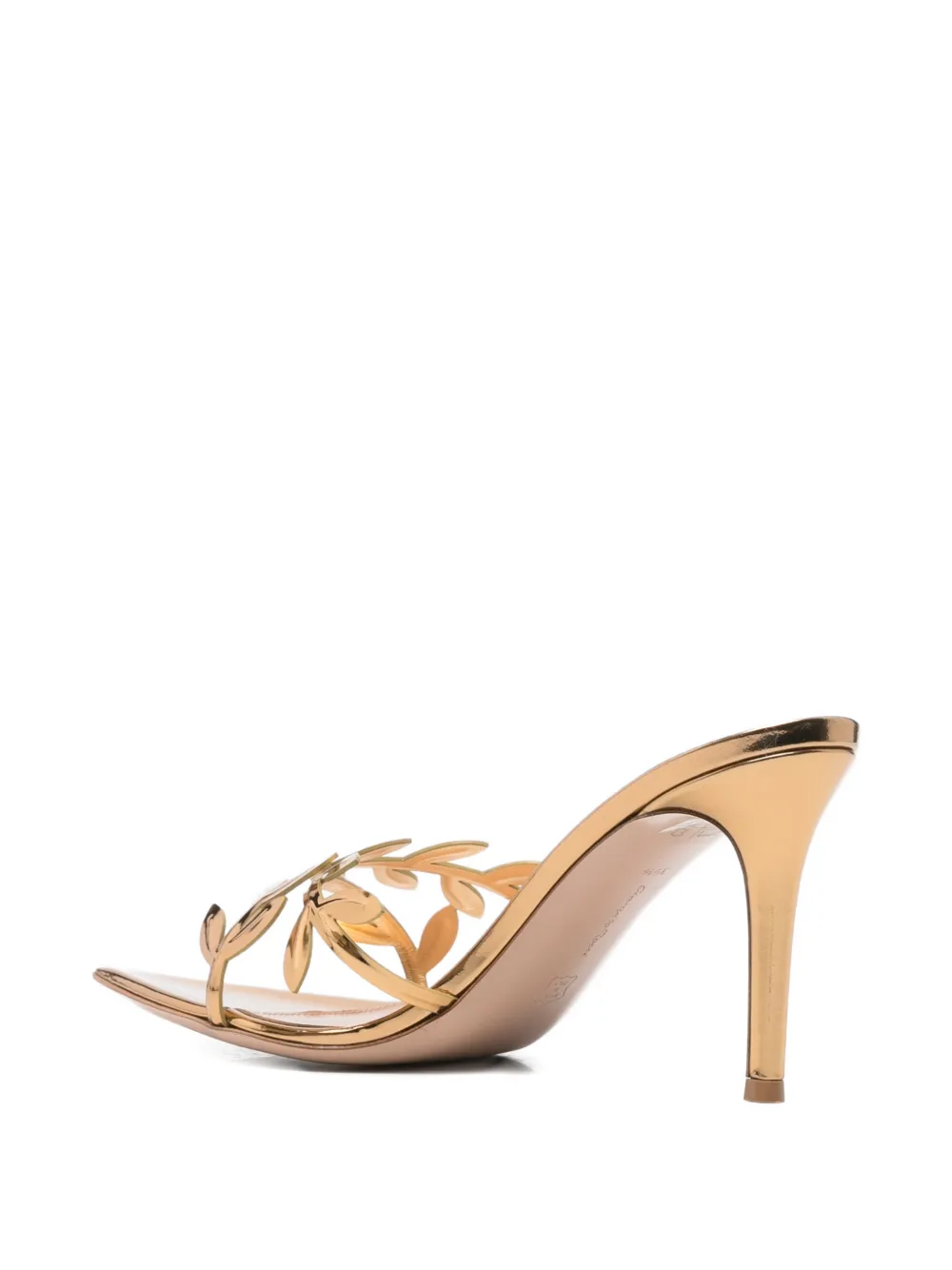 Gianvito Rossi leaf-strap sandals Goud