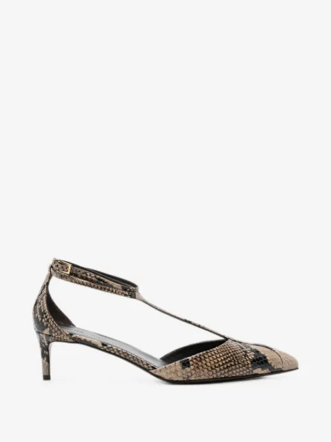KHAITE Mia snakeskin-effect pumps
