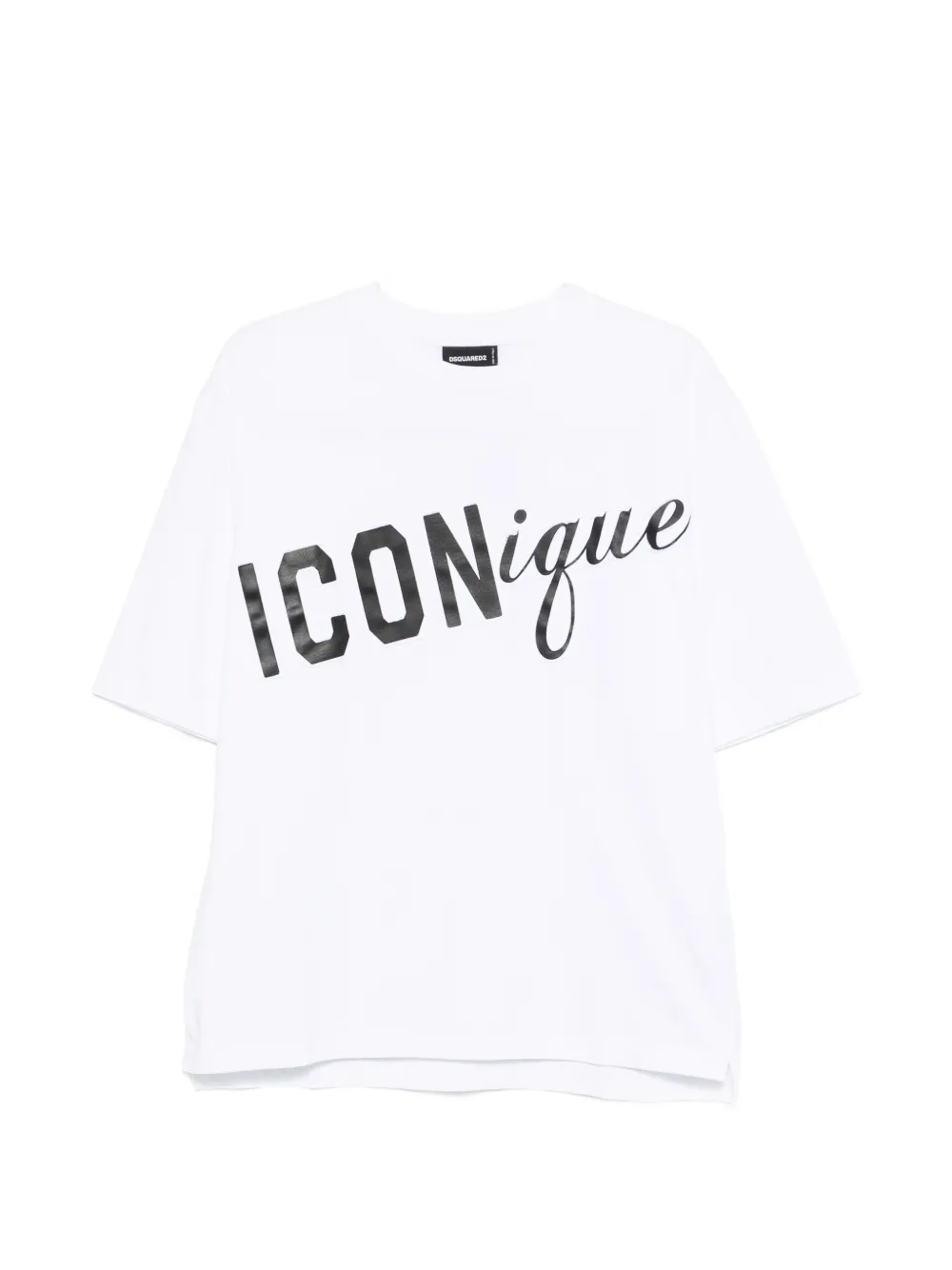 Dsquared2 Iconique Crew-neck T-shirt In White