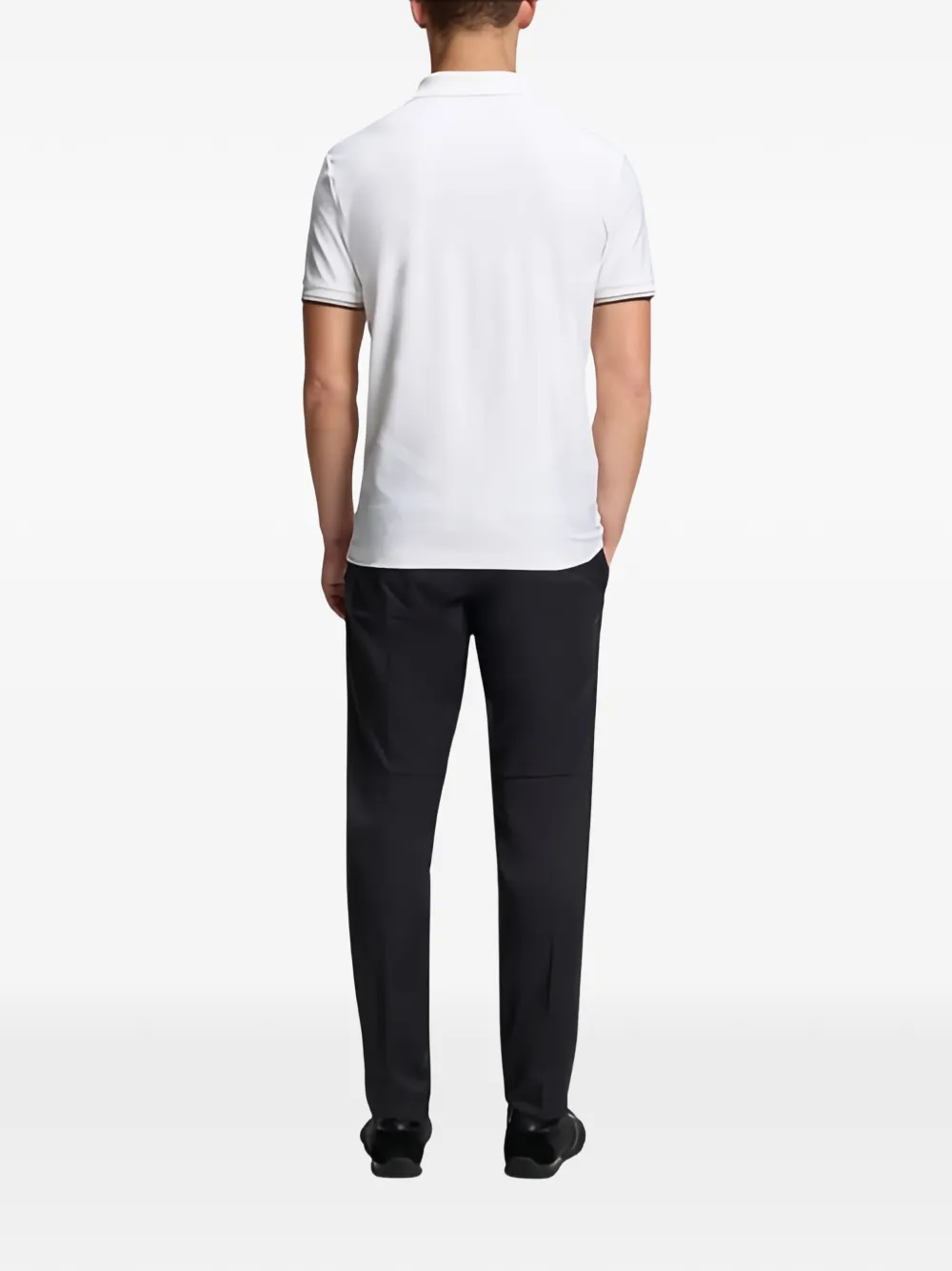 BOSS Poloshirt met logo Wit