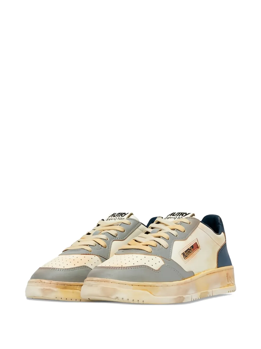 Autry Super Vintage Low logo-detail sneakers Wit