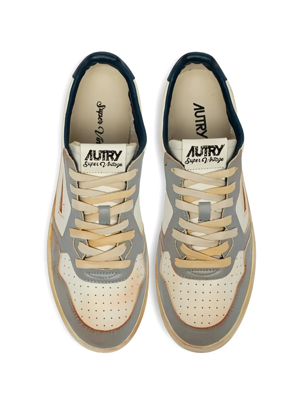 Autry Super Vintage Low logo-detail sneakers Wit