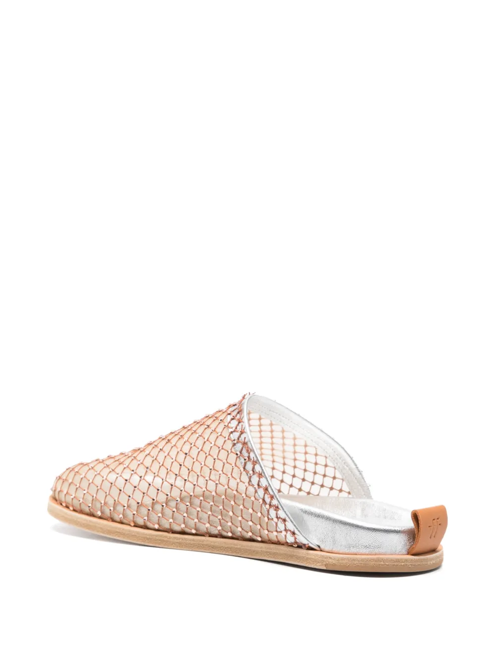 Forte Mesh muiltjes verfraaid met kristallen Roze