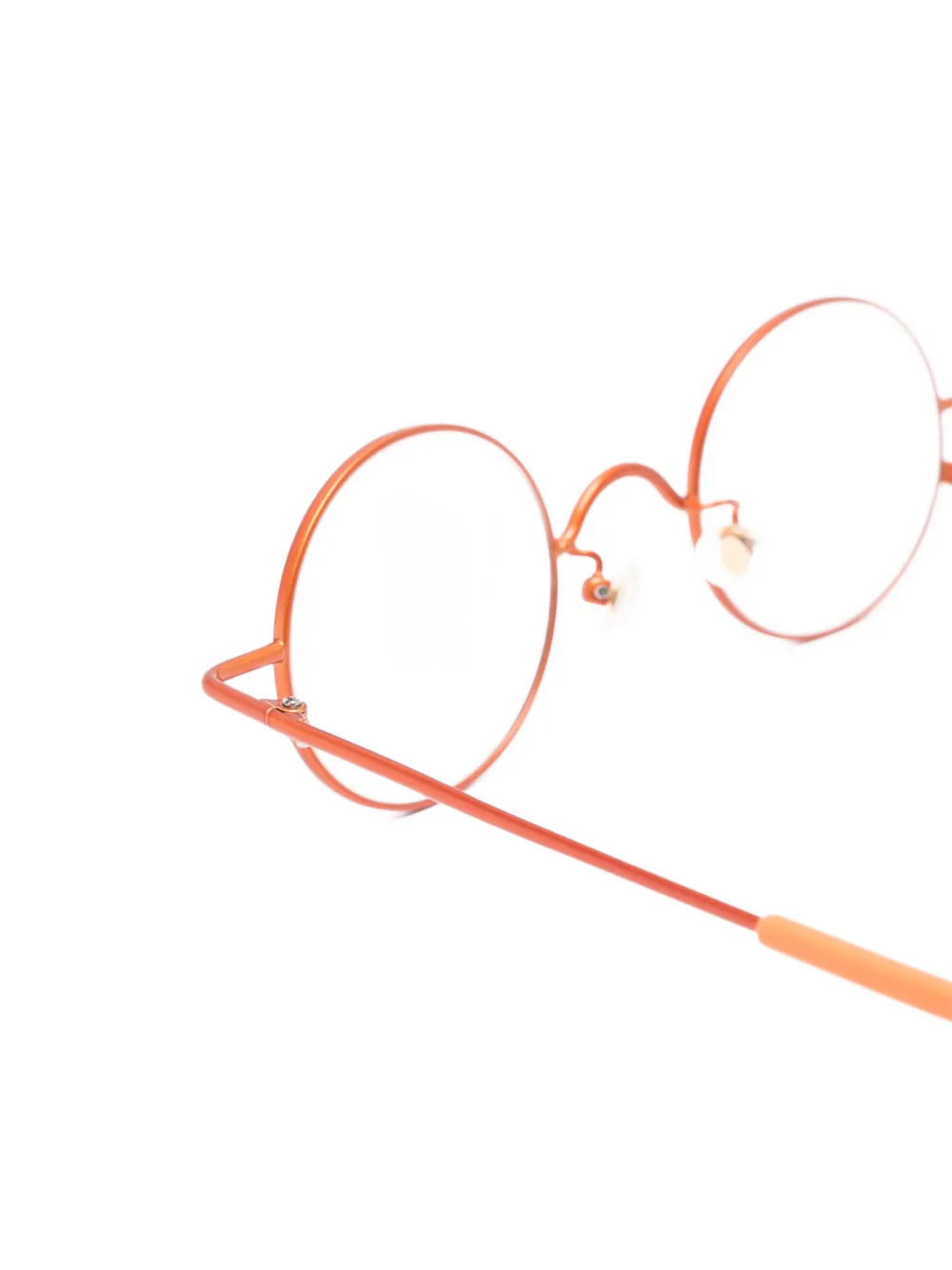 Button Round-Frame Glasses