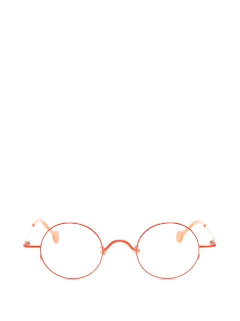 L.A. EYEWORKS Button round-frame glasses