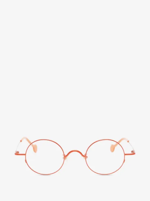 L.A. EYEWORKS Button round-frame glasses