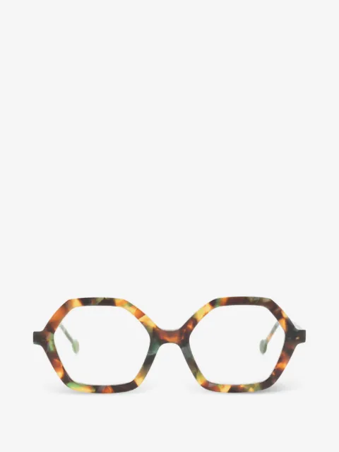 L.A. EYEWORKS Crumpet geometric-frame glasses