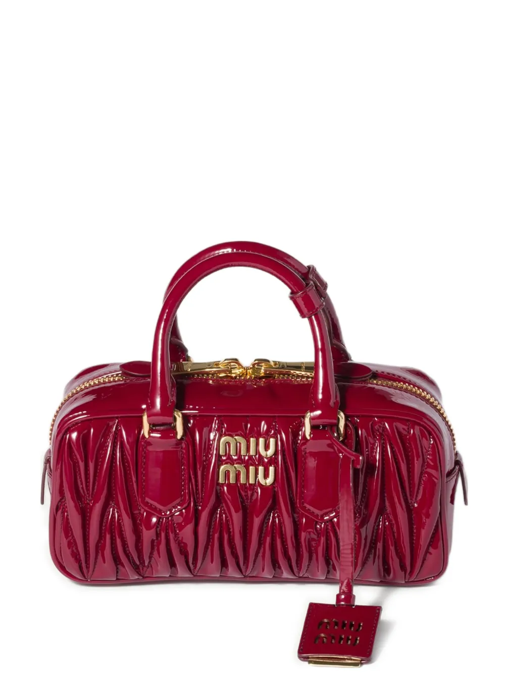 Miu Miu Borsa Arcadie matelassé - Rosso