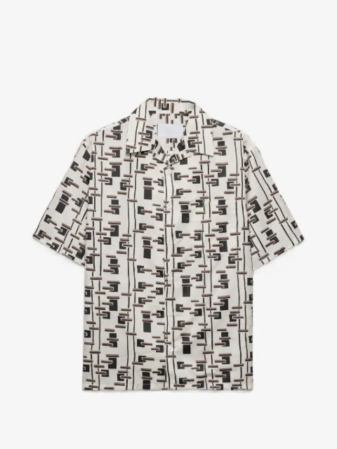 Prada printed cotton blend shirt