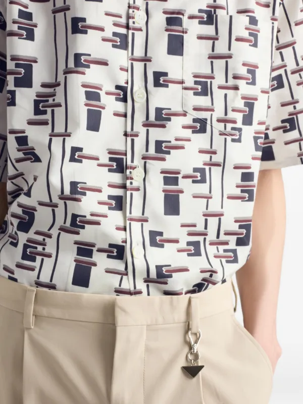 Prada パターン シャツ | ニュートラル | FARFETCH JP