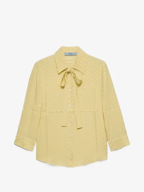 Prada polka-dot satin shirt