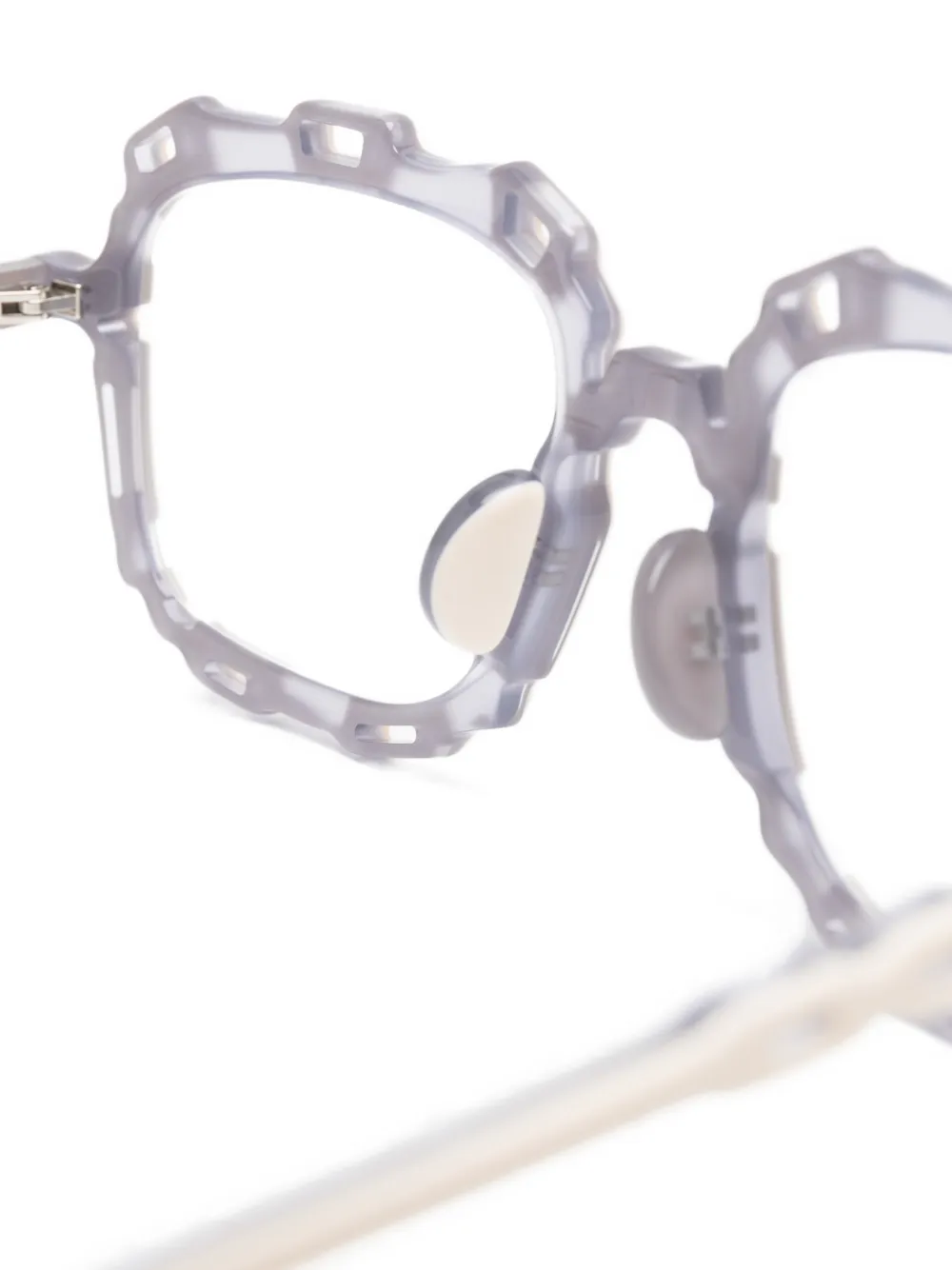  L.a. Eyeworks Catena Geometric-frame Glasses - Grey 