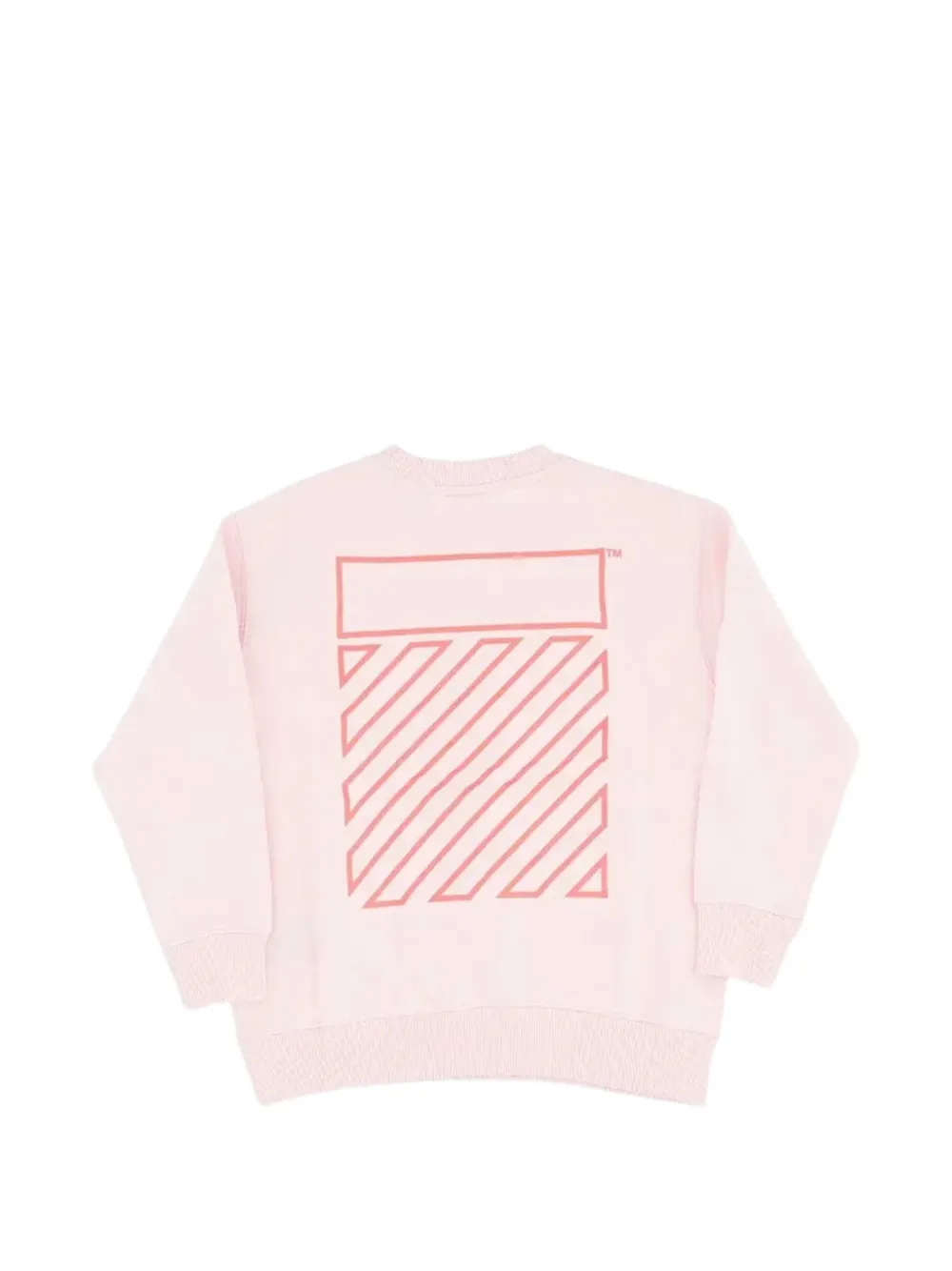  Off-white Kids Crew Neck Sweatshirt - Pink 