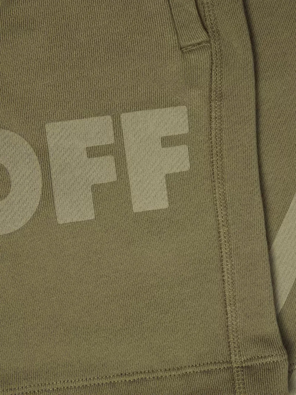 Off-White Kids Shorts met logoprint Groen