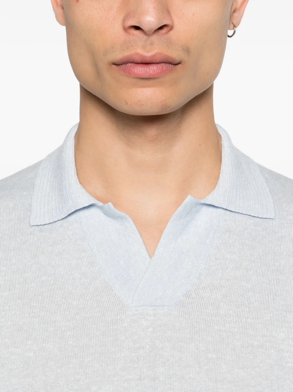 Tagliatore T-shirt met V-hals Blauw