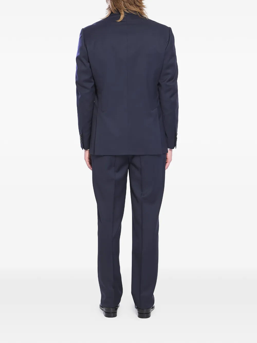 Lardini Pak met enkele rij knopen en revers Blauw