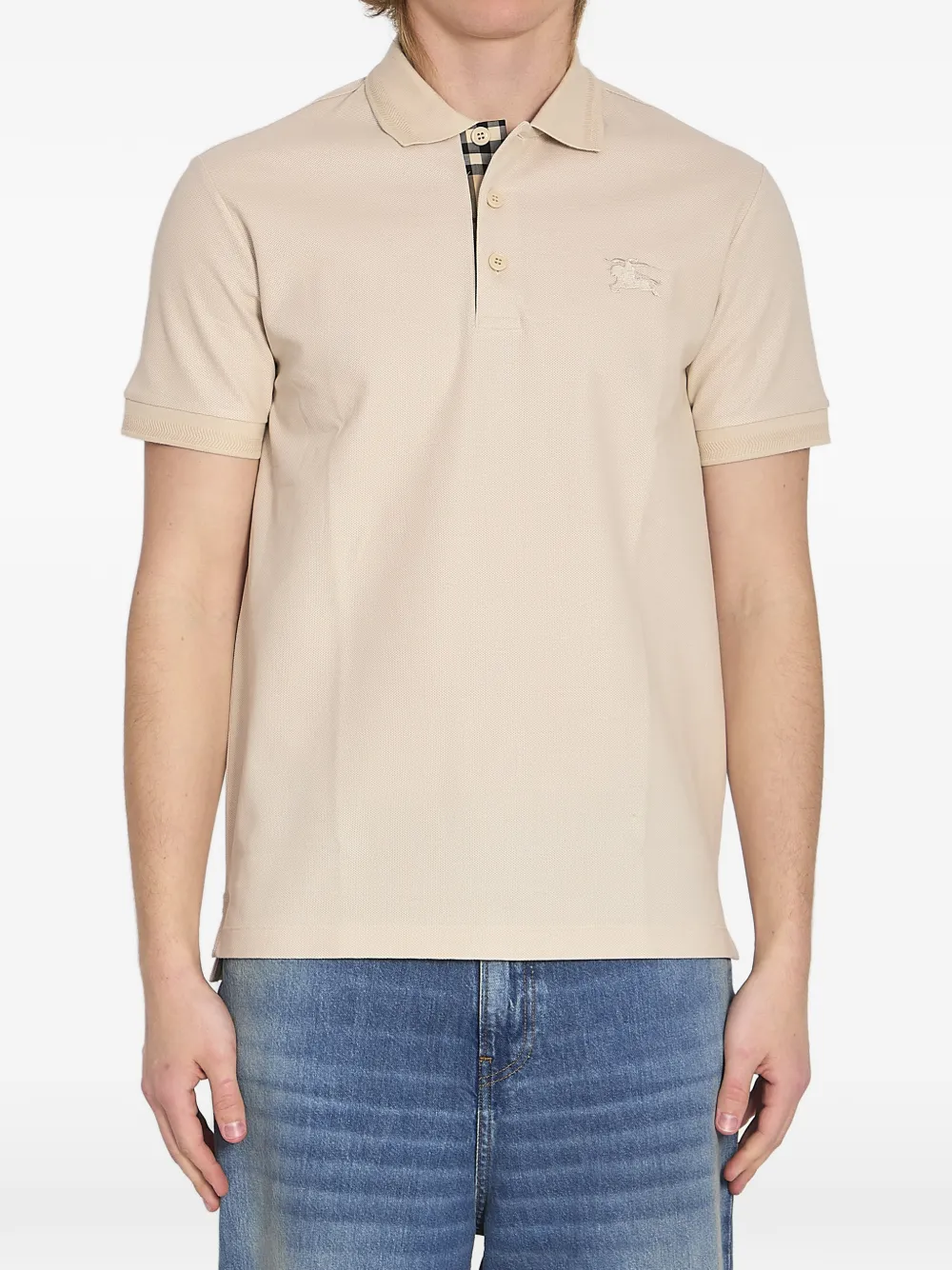 Burberry cotton piqué polo shirt - Toni neutri