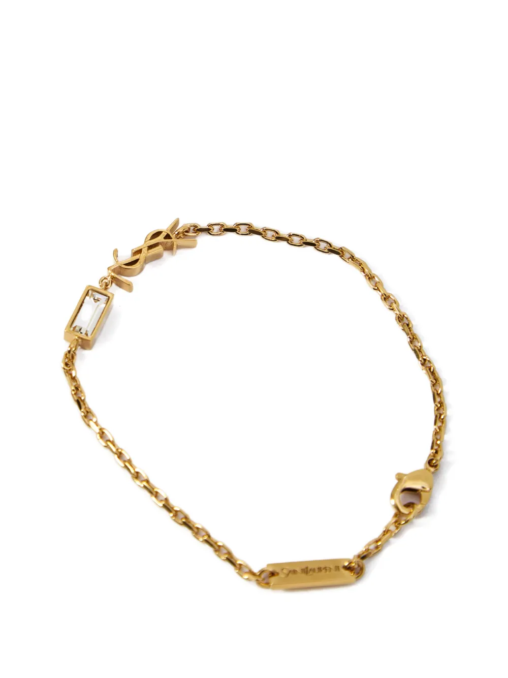 Saint Laurent Cassandr Armband mit Anhänger - Gold