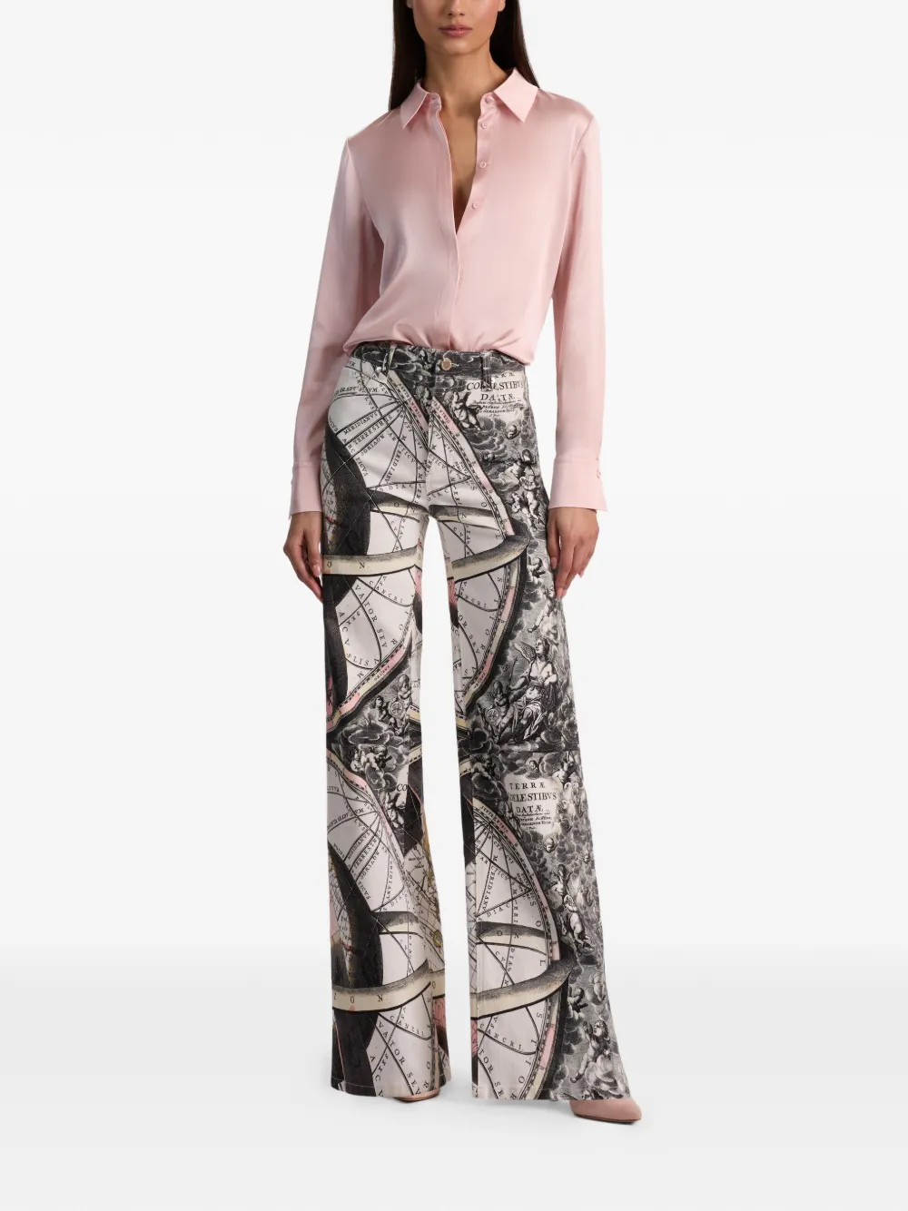  Alice + Olivia Vaqueros Chic Estampados - Blanco 