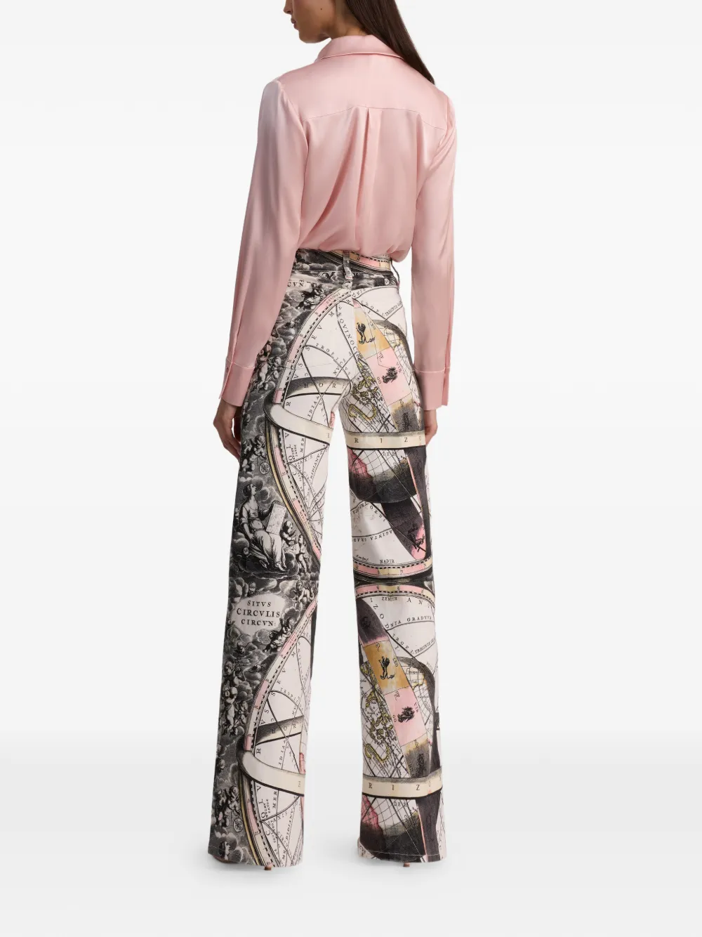 alice + olivia Chic jeans met print Wit