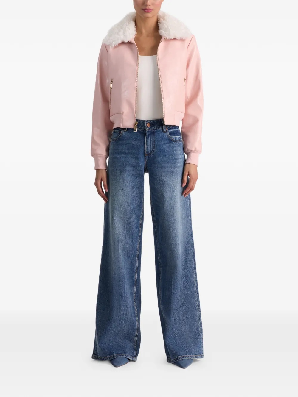  Alice + Olivia Collar Jacket - Pink 