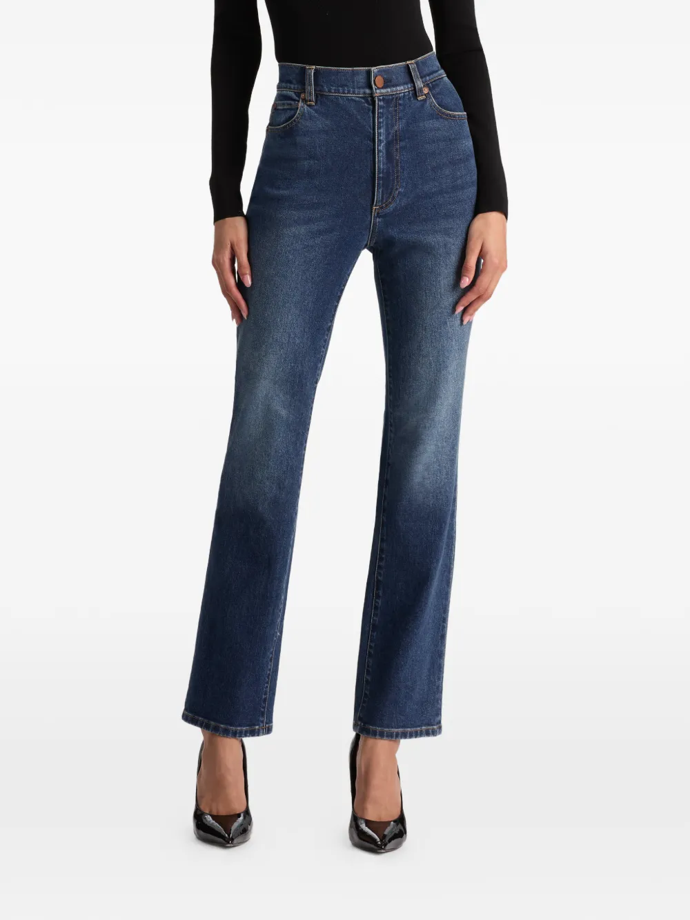 alice + olivia Rich slim-fit jeans Blauw