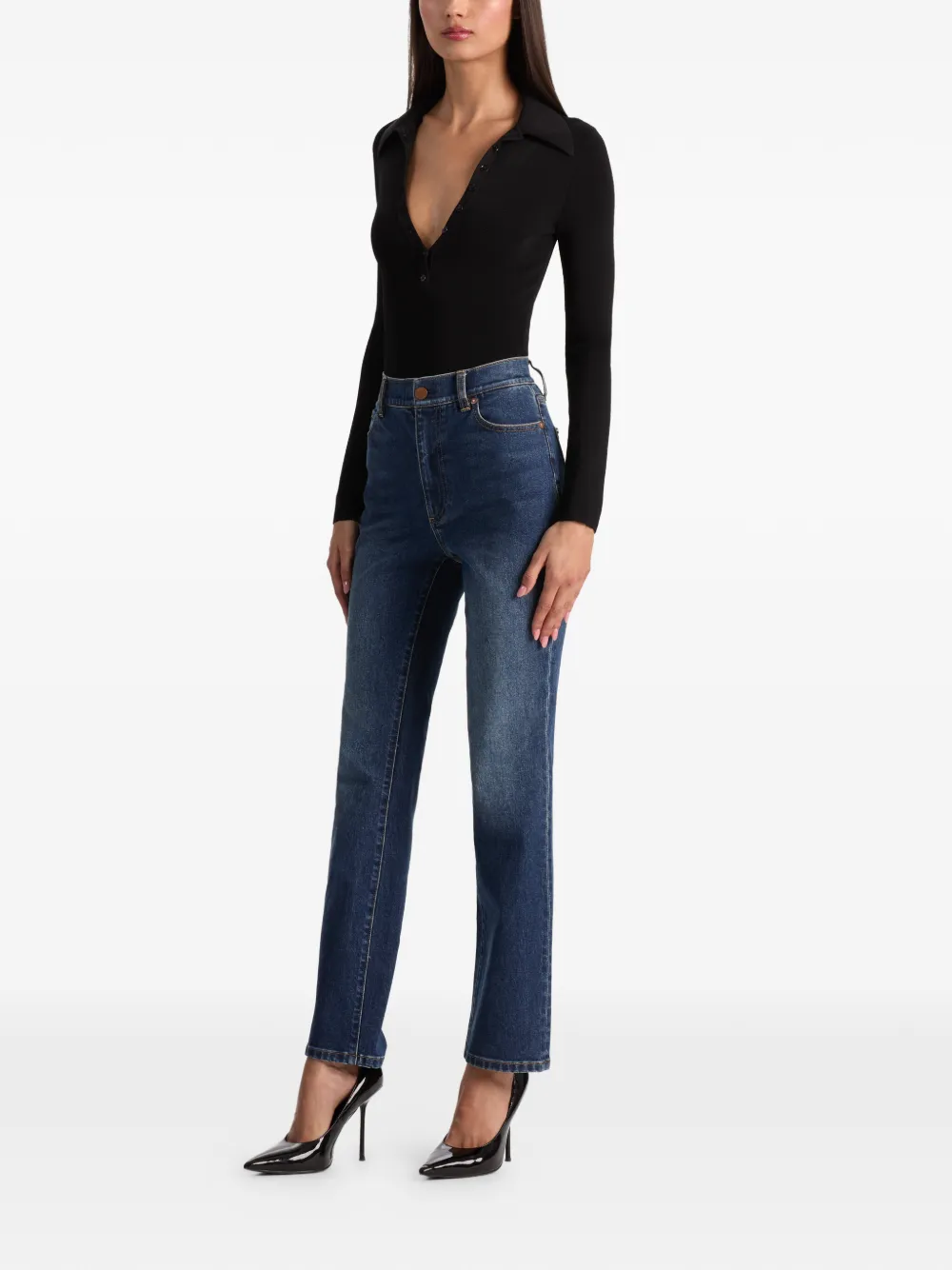  Alice + Olivia Rich Slim-fit Jeans - Blue 