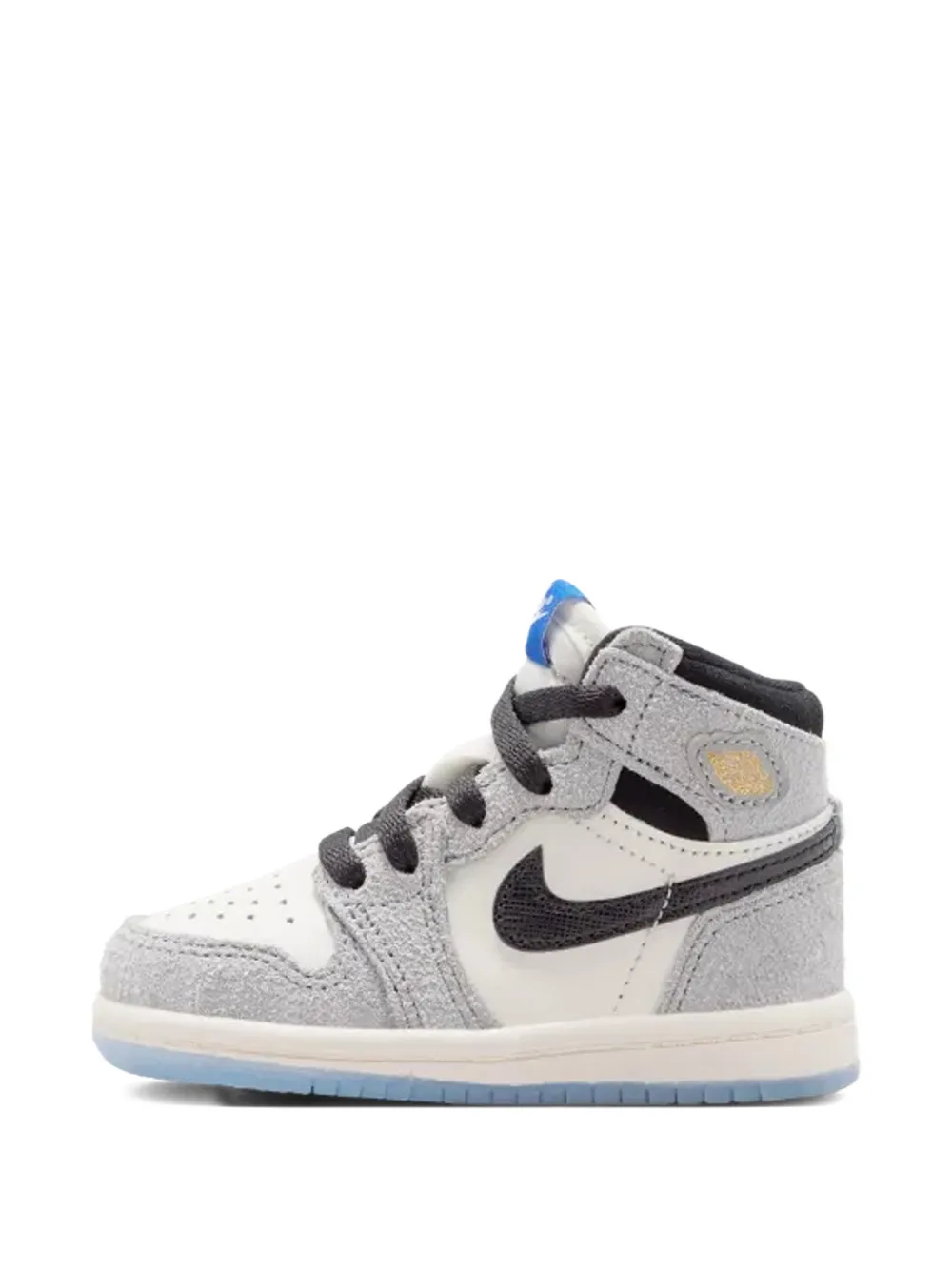 Jordan Kids Air Jordan 1 Retro High leather sneakers - Grigio