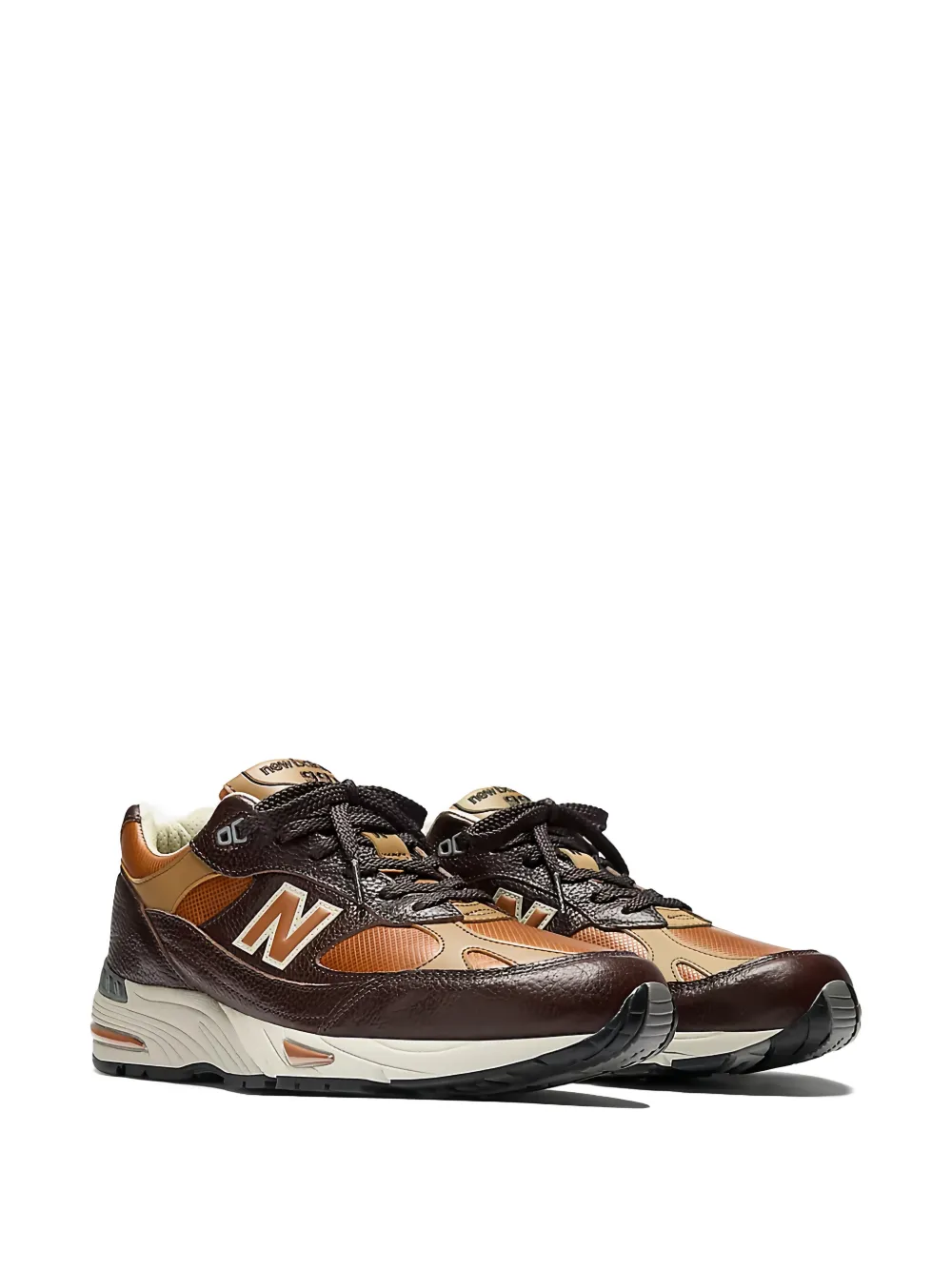 New Balance Made in UK M991v1 sneakers met logo Bruin