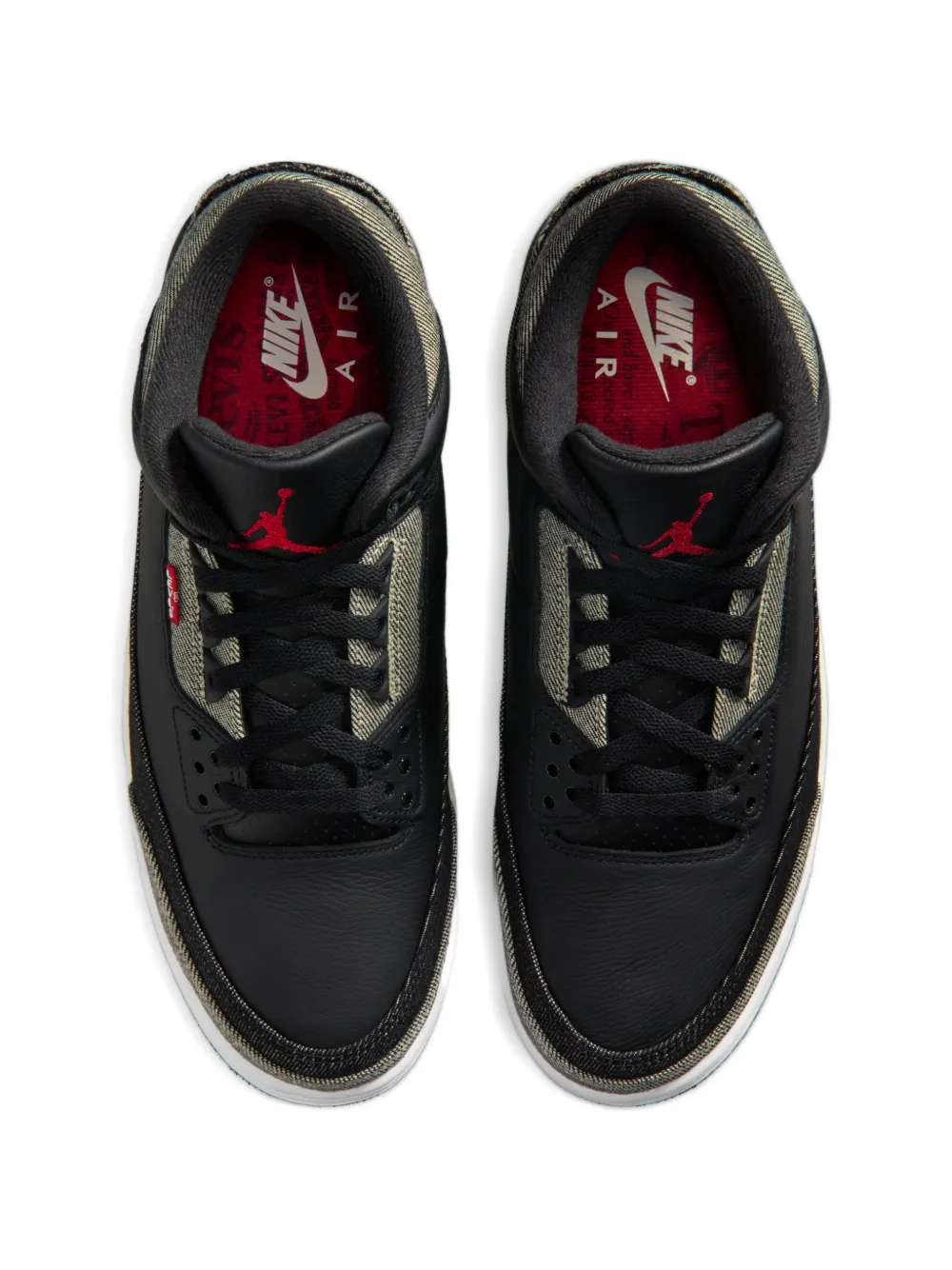 Jordan x Levi's Air 3 sneakers Zwart