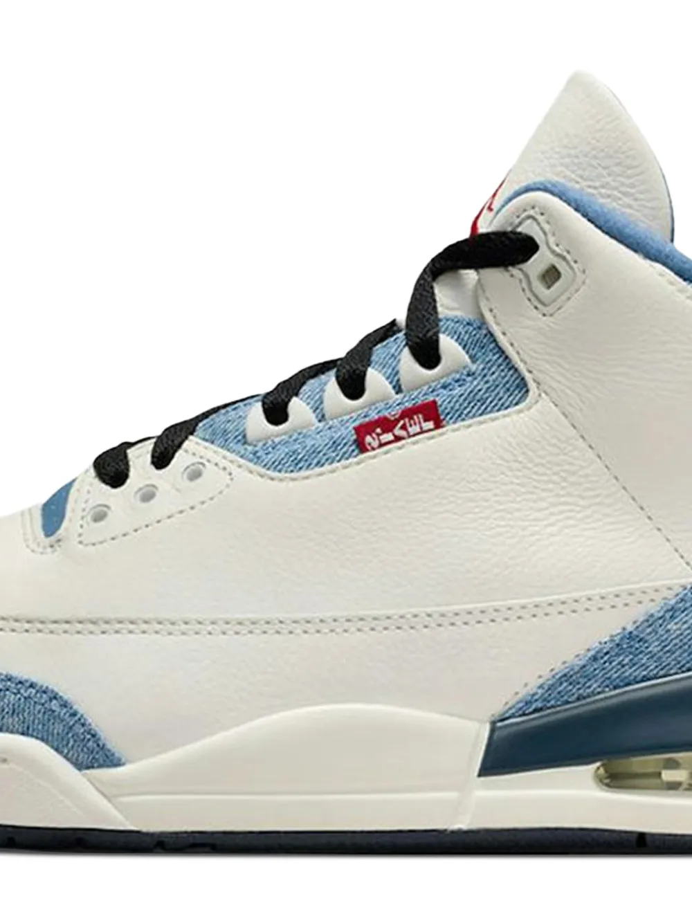 Jordan x Levi's Air 3 high-top sneakers Wit