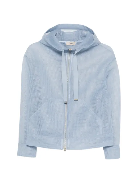 Herno hooded zip-up jacket