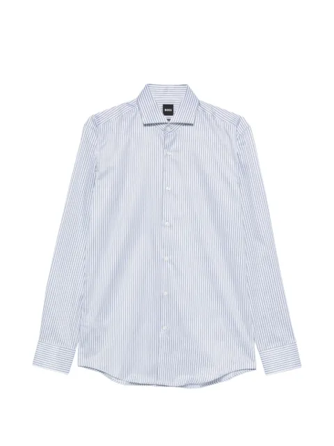 BOSS camisa con rayas estampadas