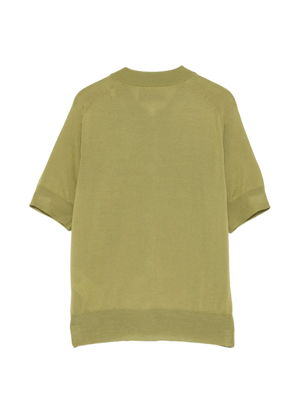  Ami Paris Button Short-sleeve Cardigan - Green 